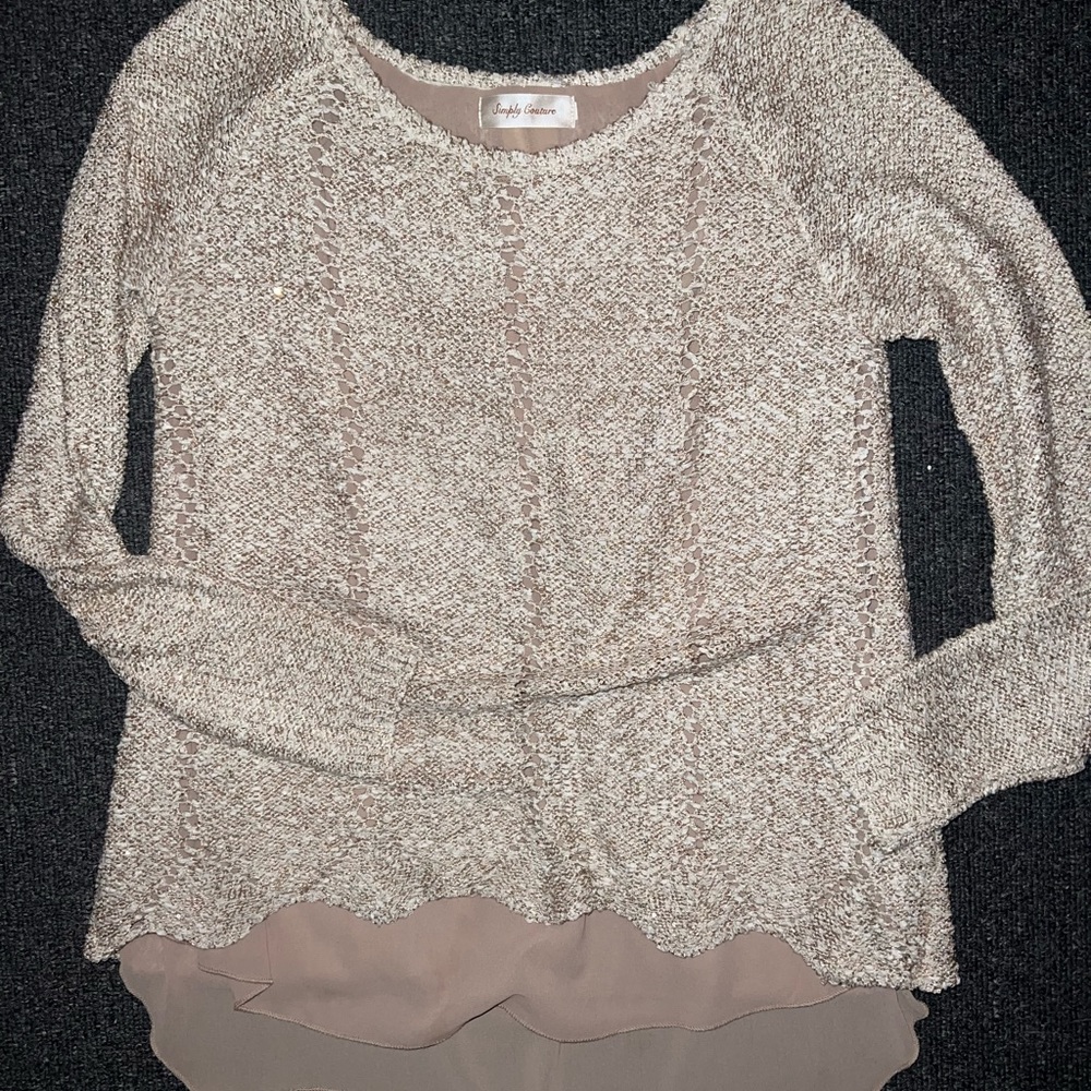 Boutique two-fer sweater✨